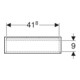 Geberit Boîte murale 45x23,3x13,2 cm, re, blanc naturel/mélaminé structuré