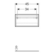Geberit Boîte murale 45x23,3x13,2 cm, re, blanc naturel/mélaminé structuré-5