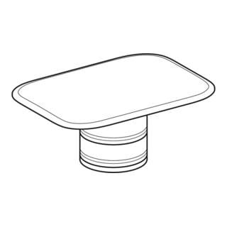 Geberit Bouchon d'évacuation pour lavabo myDay, plastique, blanc