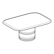 Geberit Bouchon d'évacuation pour lavabo myDay, plastique, blanc-1