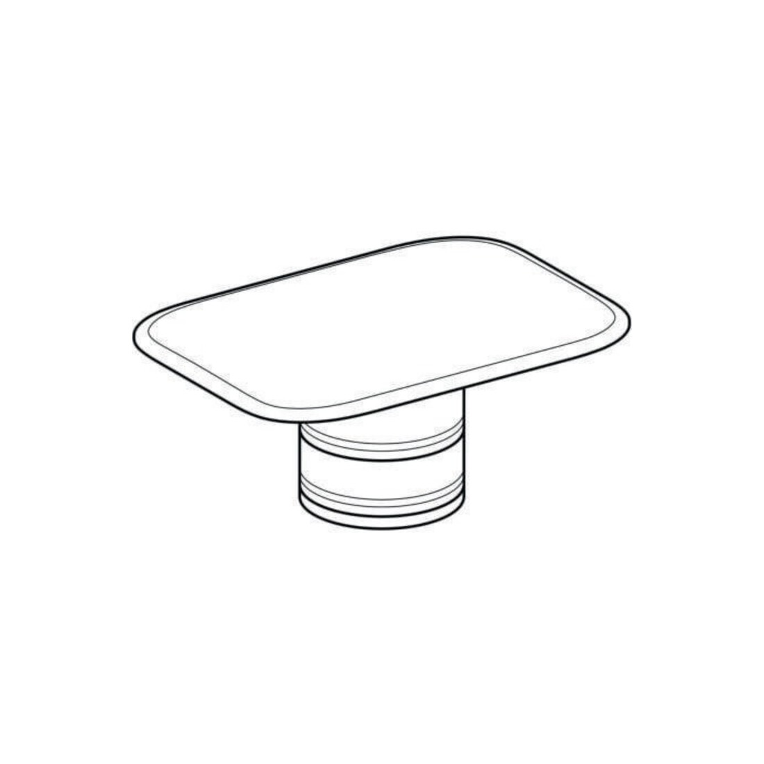 Geberit Bouchon d'évacuation pour lavabo myDay, plastique, blanc