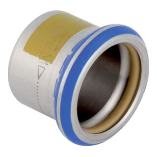 Geberit Bouchon gaz Mapress d 42 mm, pour gaz naturel et liquide, acier inoxydable