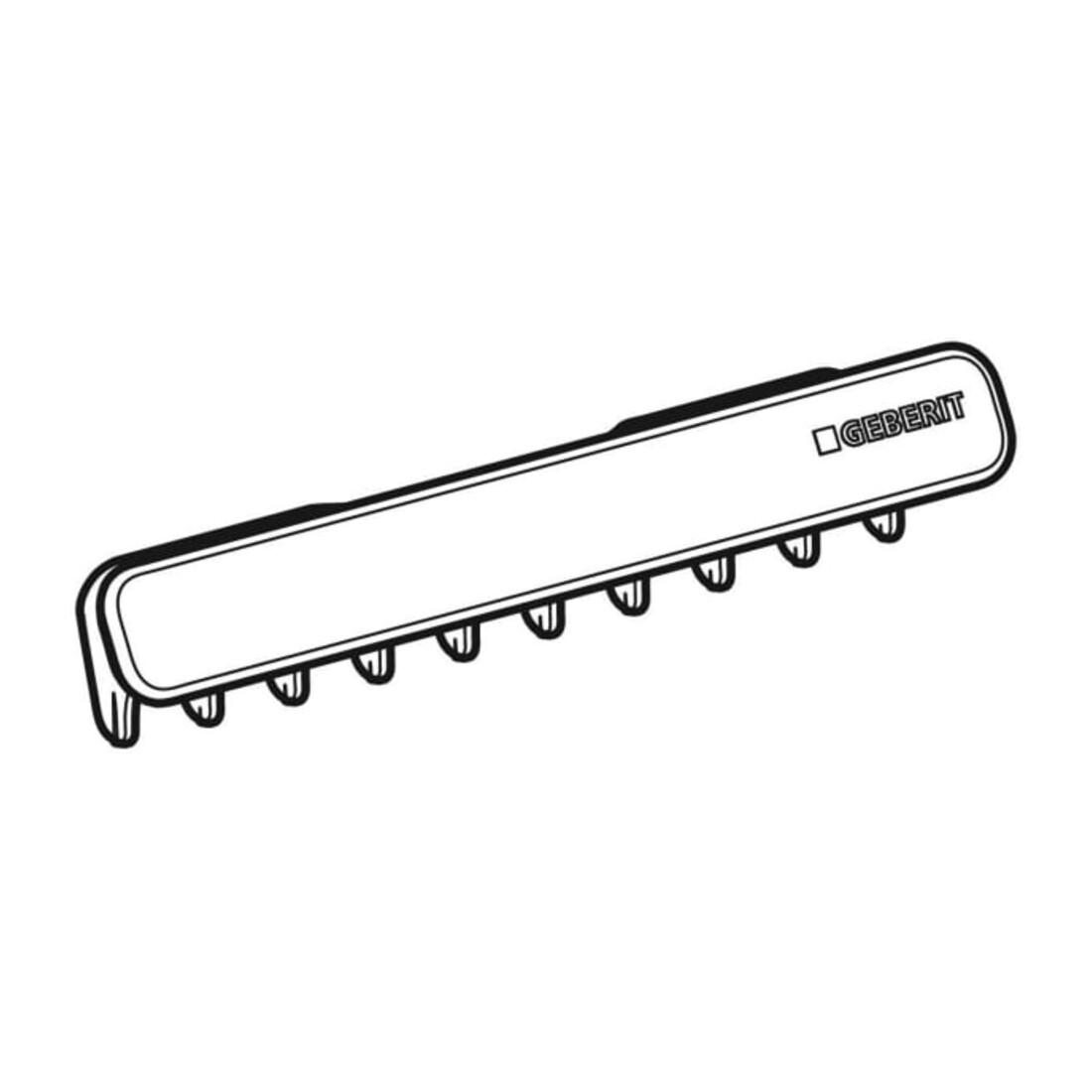 Geberit Cache de sortie One avec insert à peigne, fixation magnétique, w-a