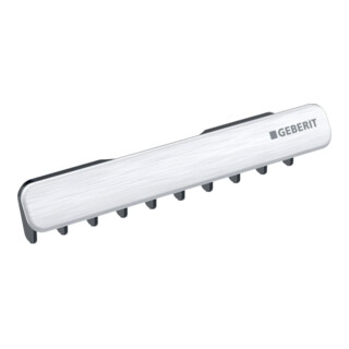 Geberit Cache de vidange One avec insert à peigne, fixation magnétique, c courbé