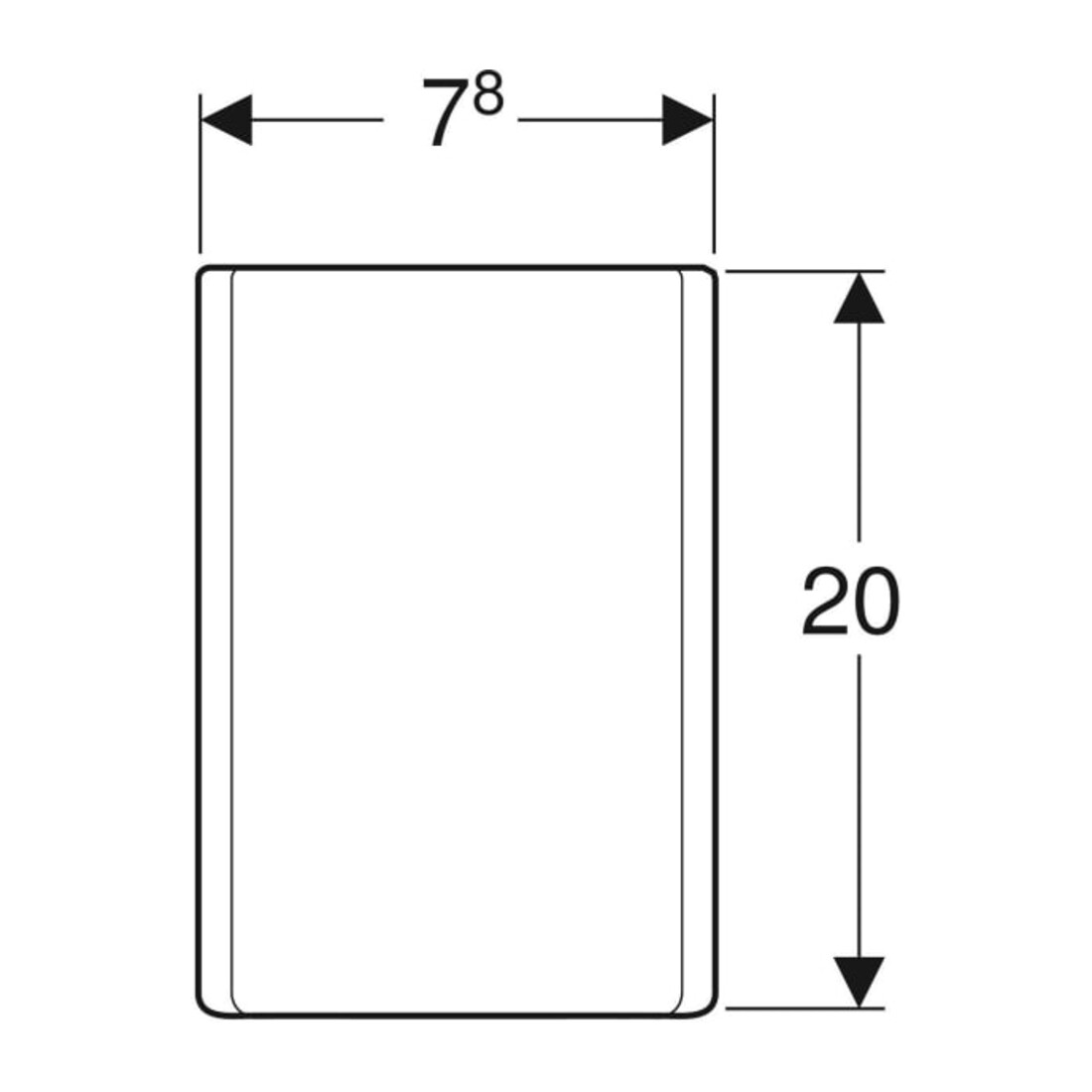 Geberit Cache siphon One blanc