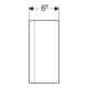 Geberit Cache siphon One chromé brillant