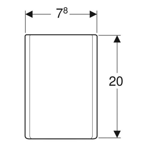 Geberit Cache siphon One chromé brillant