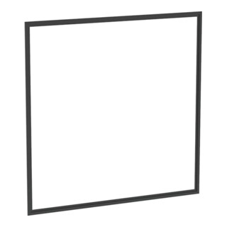 Geberit Cadre de recouvrement One 75 cm, noir avec revêtement poudre alu, montage encastré