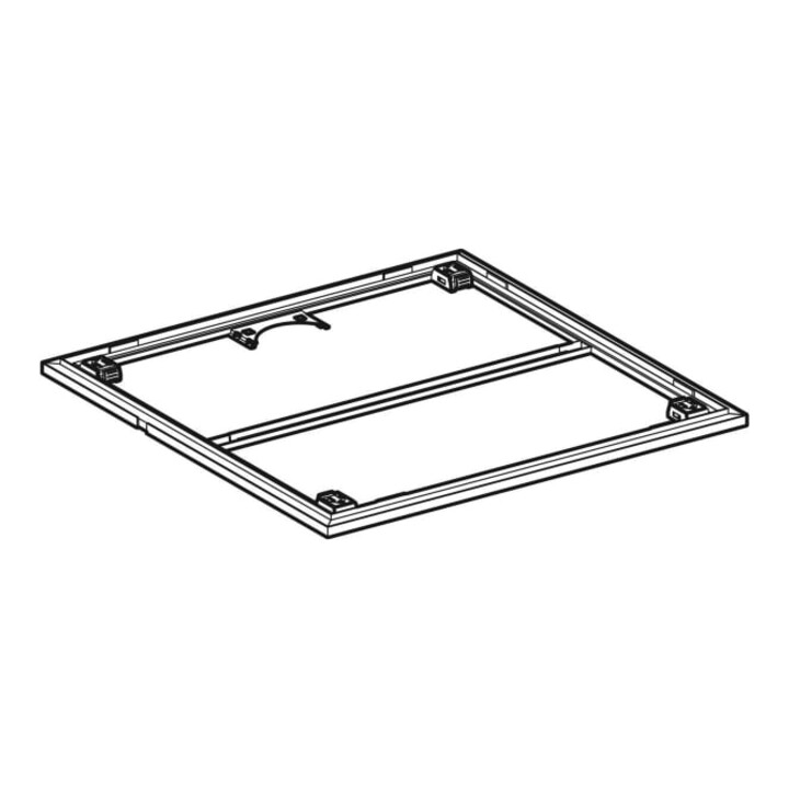 Geberit Cadre d'installation Setaplano jusqu'à 100 cm, pour 4 pieds, 90x75x3 cm