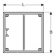 Geberit Cadre d'installation Setaplano jusqu'à 100 cm, pour 4 pieds, 90x75x3 cm