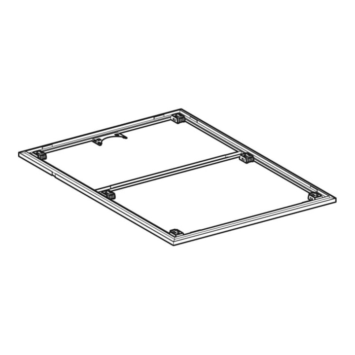 Geberit Cadre d'installation Setaplano plus de 100 cm, 6 pieds, 160x100x3 cm