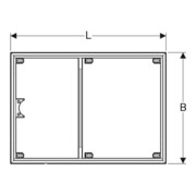 Geberit Cadre d'installation Setaplano plus de 100 cm, 6 pieds, 160x100x3 cm-4