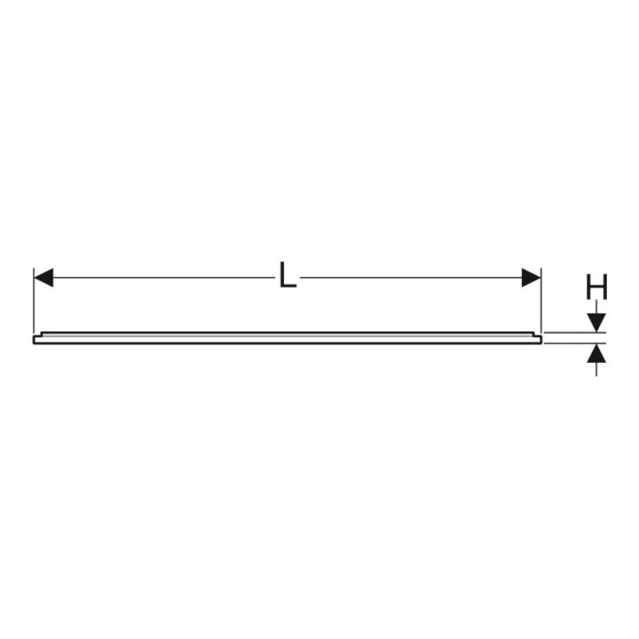 Geberit Cadre d'installation Setaplano plus de 100 cm, 6 pieds, 160x100x3 cm