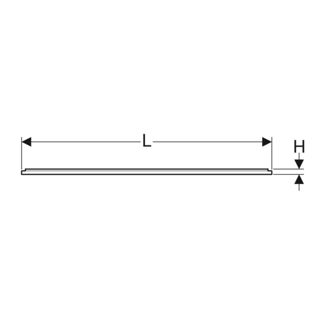 Geberit Cadre d'installation Setaplano plus de 100 cm, pour 6 pieds, 170x75x3 cm