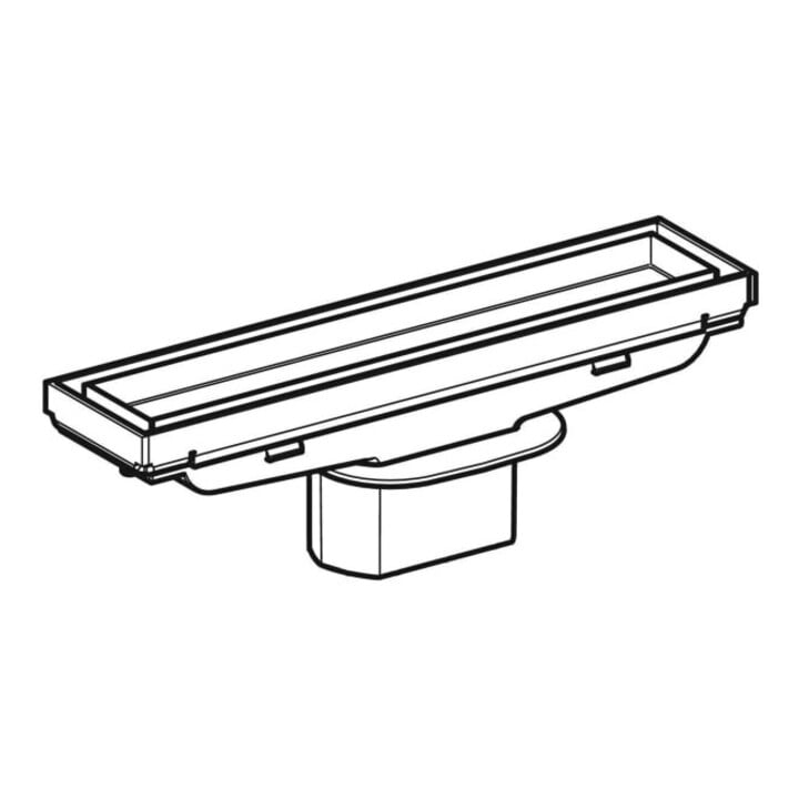 Geberit Caniveau de douche CleanLine carrelable, acier inoxydable