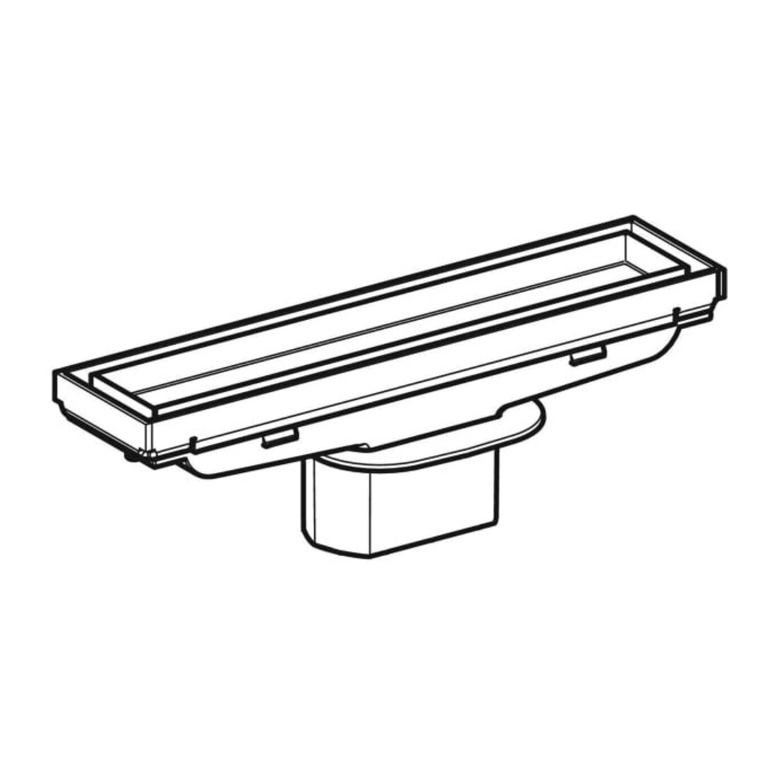 Geberit Caniveau de douche CleanLine carrelable, acier inoxydable