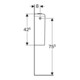 Geberit Citerne céramique iCon, raccord eau latéral, chasse 2-Mg, blanc