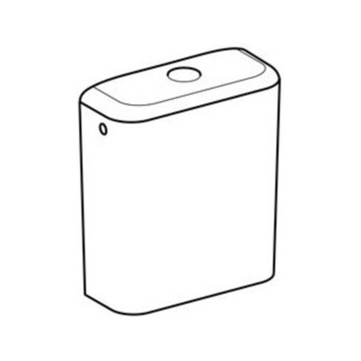 Geberit Citerne céramique iCon, raccord eau latéral, chasse 2-Mg, blanc