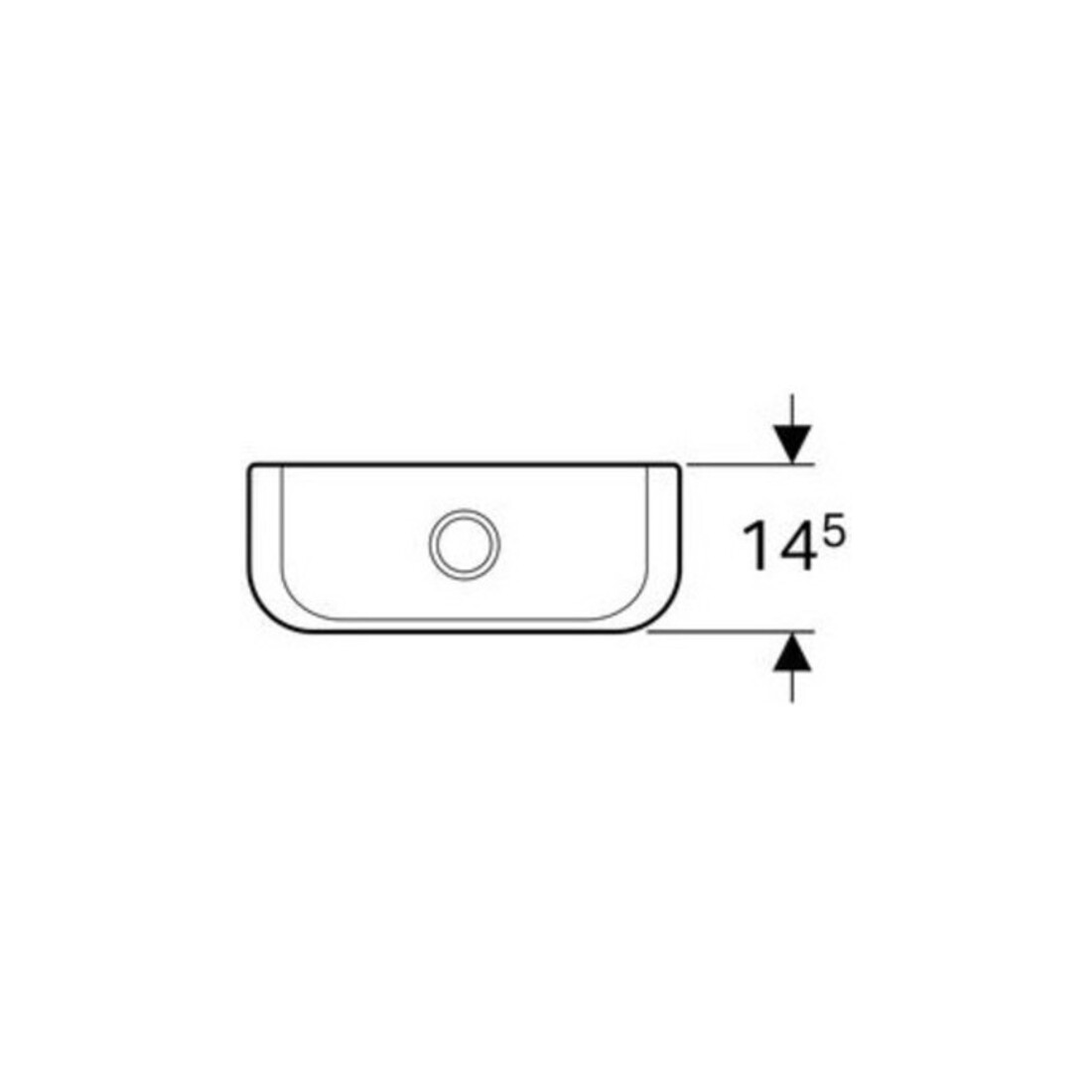 Geberit Citerne céramique iCon, raccord eau latéral, chasse 2-Mg, blanc
