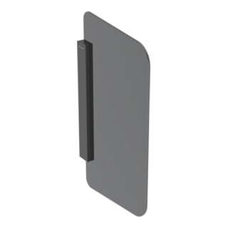 Geberit Cloison de séparation pour urinoir anthracite, 75,4x4x43,2 cm