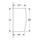Geberit Cloison de séparation pour urinoir blanche, 10x70x40 cm, avec fixation-2