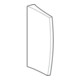 Geberit Cloison de séparation pour urinoir blanche, 10x70x40 cm, avec fixation