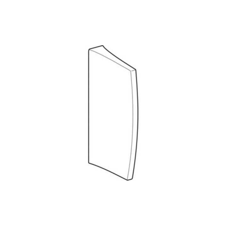Geberit Cloison de séparation pour urinoir blanche, 10x70x40 cm, avec fixation