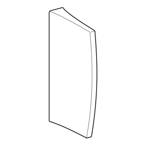 Geberit Cloison de séparation pour urinoir blanche, 10x70x40 cm, avec fixation