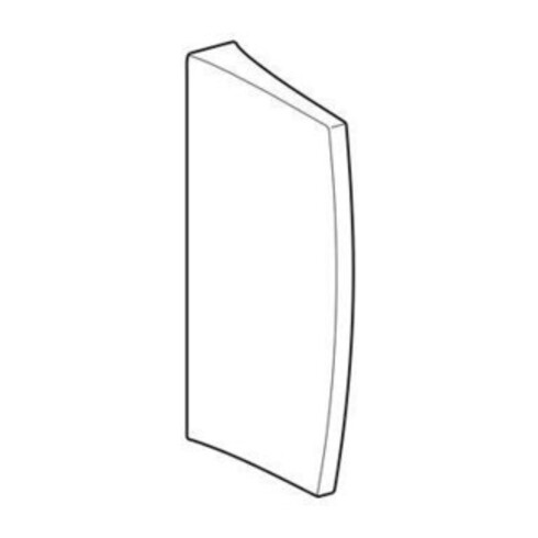 Geberit Cloison de séparation pour urinoir blanche, 10x70x40 cm, avec fixation