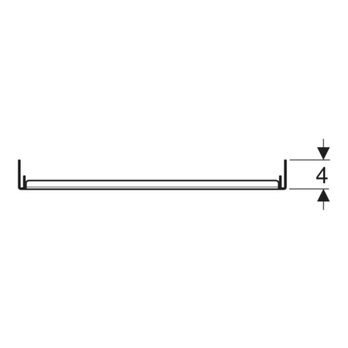 Geberit Compartiment de rangement intérieur, 36,9x19,8x4 cm