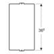 Geberit Compartiment de rangement intérieur, 36,9x19,8x4 cm