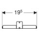 Geberit Compartiment de rangement intérieur, 36,9x19,8x4 cm