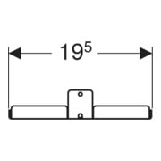 Geberit Compartiment de rangement intérieur, 36,9x19,8x4 cm-5