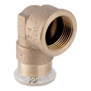 Geberit coude de raccordement Mapress 18mmxRp 1/2, Cu, 90°, femelle, laiton rouge