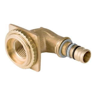 Geberit Coude de raccordement Mepla 20xRp 1/2, 90°, pour chasse encastrée, laiton rouge