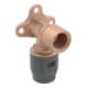 Geberit Coude de raccordement PushFit 90°, 5,2 cm, laiton rouge, d=16 mm x Rp 1/2-1