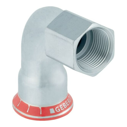 Geberit coude de transition Mapress acier C d 28xRp 1/2, 90°, avec filetage intérieur, galvanisé extérieur