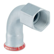 Geberit coude de transition Mapress acier C d 54xR 2, 90G, avec filetage intérieur, galvanisé extérieur