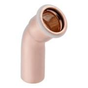 Geberit Coude Mapress d 28 mm, 45°, avec embout d'insertion, cuivre