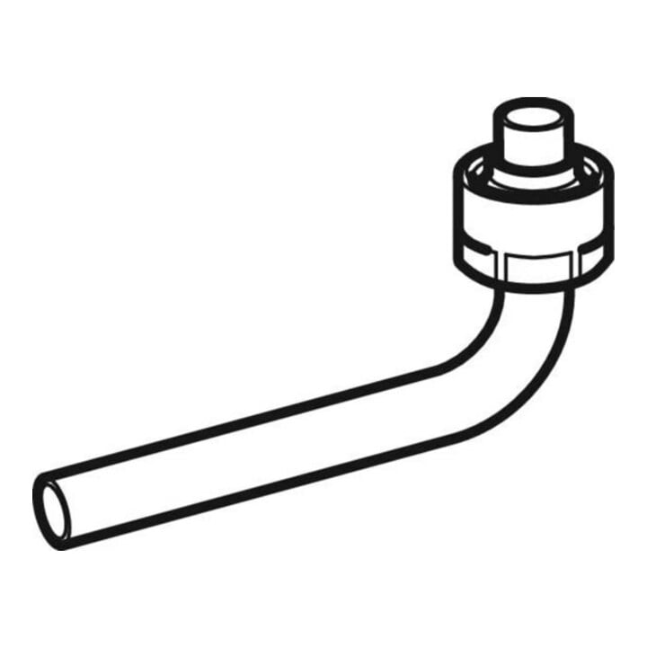 Geberit Coude métallique 15 mm, 90°, raccord Eurocylindre G 3/4, Cu