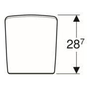Geberit Couvercle d'urinoir Pareo, charnières en laiton chromé, blanc-4