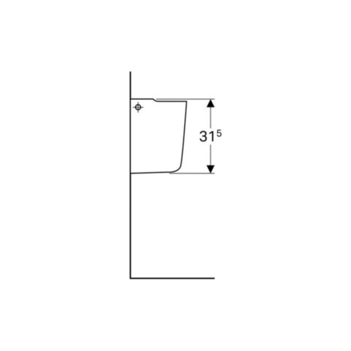 Geberit Demi-colonne Renova Compact blanc