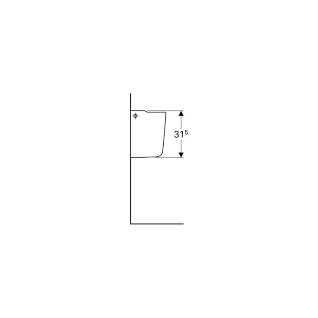 Geberit Demi-colonne Renova Compact blanc
