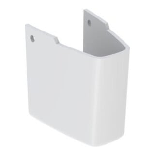 Geberit Demi-colonne Renova Plan blanc, pour WC, avec matériel de fixation