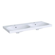 Geberit Doppelwaschtisch Acanto 120x48,2cm, m HL, m ÜL, weiß KeraTect