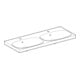 Geberit Doppelwaschtisch Acanto 120x48,2cm, m HL, m ÜL, weiß KeraTect