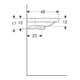 Geberit Doppelwaschtisch Acanto 120x48,2cm, m HL, m ÜL, weiß KeraTect