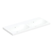 Geberit Doppelwaschtisch Acanto 120x48,2cm, m ÜL, o. Hahnl., we. K-Tect