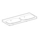 Geberit Doppelwaschtisch Acanto 120x48,2cm, m ÜL, o. Hahnl., we. K-Tect