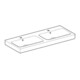 Geberit Doppelwaschtisch iCon 1200 x 485 mm, mit Hahnloch, mit Überlauf weiß-4